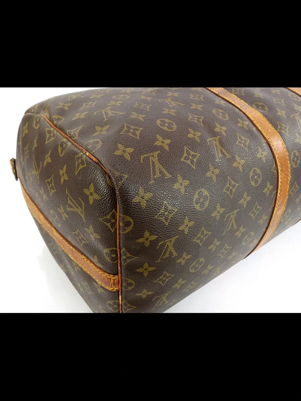 Louis Vuitton Monogram Canvas Travel Duffel in Brown and Tan